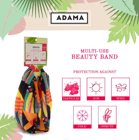 Multi-Use Beauty Band | Neck Gaiter and Face Cover - ADAMA BEAUTY CO.