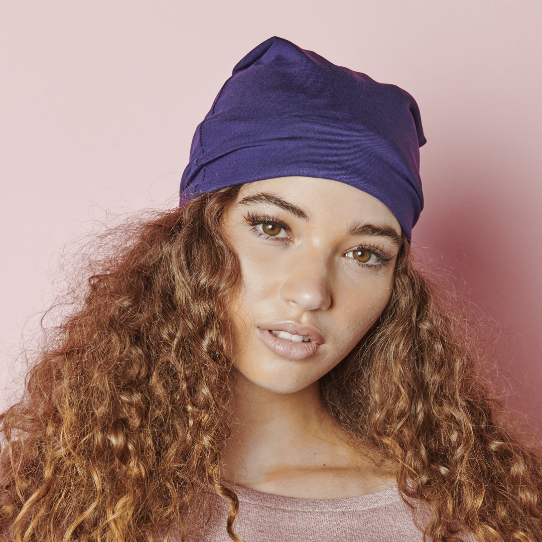 ADAMA Satin Lined Jersey Beanie